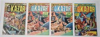 4 pcs Vintage KA-ZAR Comic Books