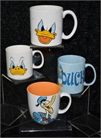 4 pcs Donald Duck Coffee Mugs