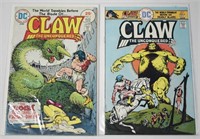 2 pcs Vintage Claw The Unconquered Comic Books