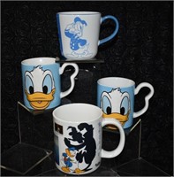 4 pcs Donald Duck Coffee Mugs