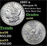 1897-s Morgan $1 Grades Choice AU/BU Slider