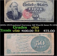1870's US Fractional Currency 50¢ Fourth Issue Fr-