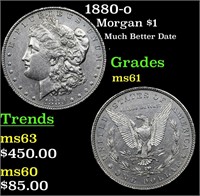 1880-o Morgan $1 Grades BU+