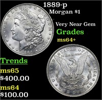 1889-p Morgan $1 Grades Choice+ Unc