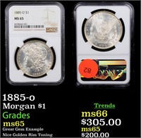 1885-o Morgan $1 Graded ms65