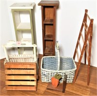 Wood Baskets & Shelves