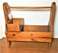 Old Wood Tote for Sewing/Knitting (?)