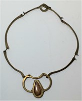 Copper Link & Pendant Necklace