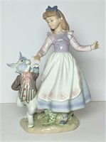 Lladro Porcelain Alice & White Rabbit