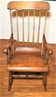 Antique Rocker with Shaped Seat