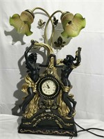 Figurial Lamp with Clock