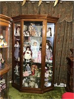 Large Curio Cabinet with Glass Shelves