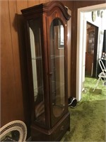 Wooden Curio Cabinet with glass shelves