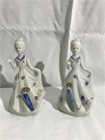 2 Porcelain Figural Bells