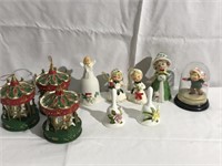 Assorted Porcelain Bells and Ornaments