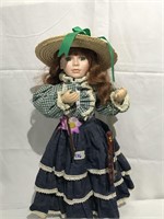 Porcelain Fiddle Player Doll