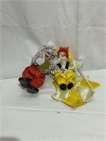 2 Porcelain Clowns