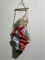 Porcelain Swinging Clown