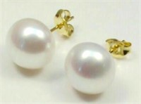 14kt Gold Natural Akoya Pearl Earrings