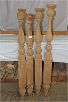 4  Cannonball Pine Bed Posts