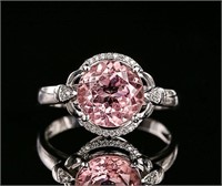 2.7ct natural pink tourmaline ring 10k gold
