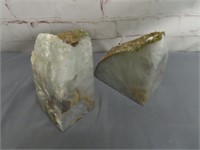 Agate Crystal Bookends