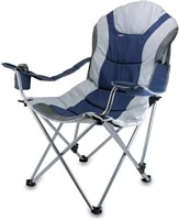 Picnic Time Portable 'Reclining Camp Chair', Navy