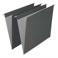 Hanging Folders, Letter Size, Black, 25-Pack