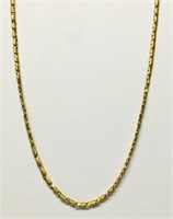 18" YELLOW GOLD CHAIN NECKLACE, TESTS 18KT