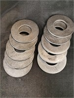 New Ten 3" diameter Cast Iron Washers