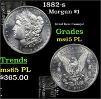 1882-s Morgan $1 Grades GEM Unc PL