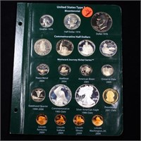Complete United States Proof Type Set Page 1976-20