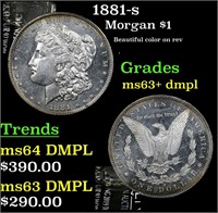 1881-s Morgan $1 Grades Select Unc+ DMPL