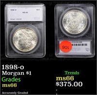 1898-o Morgan $1 Graded ms66