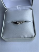 Ladies Diamond Ring Marked 18K