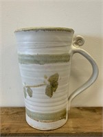 Hand Thrown Pottery Handled Vase