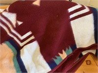 Large Native Theme Plush Blanket