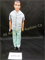 1960 Ken doll in original box, with stand