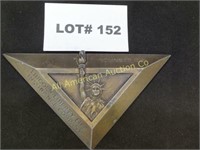 Lincoln Liberty Life Founded 1919 brass triangular