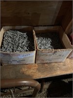 2 boxes nails 2 ½ “ coated, 2” coated