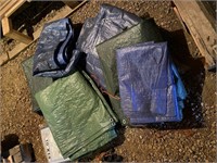 pile of tarps