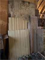 misc plywood, laminate + metal shooting