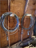 2 lots wire cable w/ clevis