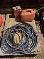 Fuel can, gas can, ½” air line