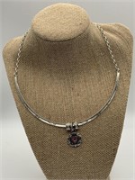Brighton Pink Stone Choker Necklace
