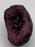 Raw Purple Druzy Geode