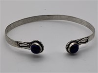 Sterling Southwestern Lapis Cuff Bracelet
