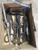 Tin Snips, Stapler and tools