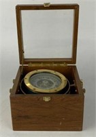 Antique Sestral Boxed Nautical Compass