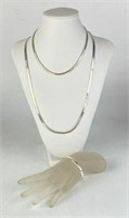 Sterling Silver Necklaces & Bracelet